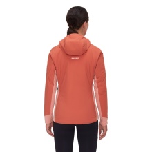 Mammut Insulated Jacket Rime Light IN Flex Hooded (lightweight, wind-resistant, breathable) brick red Women