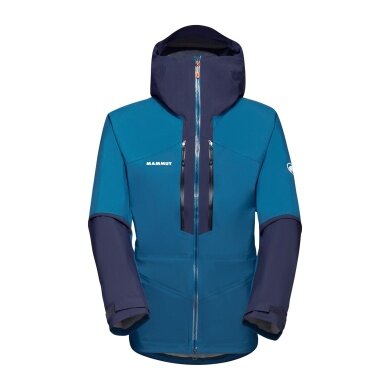 Mammut All-Season Jacket Taiss Hardshell with Hood (waterproof, windproof) deep blue Men