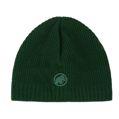 Mammut Beanie Knitted Hat Sublime with Fleece Lining Dark Green Men