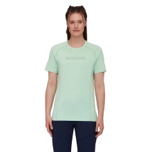 Mammut Hiking Shirt Selun FL Logo (elastic, quick-drying) mint green Women