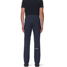 Mammut Softshell Trousers Taiss Pant (Softshell Double Fabric, Elastic, Water-Repellent) Long Navy Blue Men