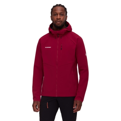 Mammut All-Season Softshell Jacket Ultimate Comfort SO Hooded (windproof) burgundy Men