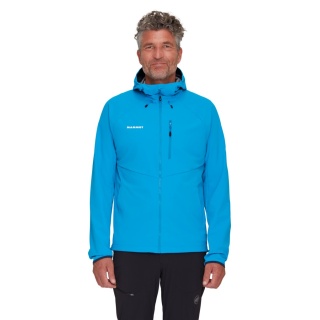 Mammut Ultimate Comfort SO Hooded All-Season Softshell Jacket (windproof) light blue men's