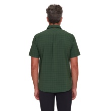 Mammut Hiking Shirt Lenni Short Sleeve 2024 (with Chest Pocket) Dark Green/Black Men