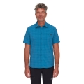 Mammut Hiking Shirt Lenni Short Sleeve 2024 (with Chest Pocket) deep blue/marine blue Men