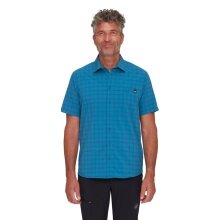 Mammut Hiking Shirt Lenni Short Sleeve 2024 (with Chest Pocket) deep blue/marine blue Men