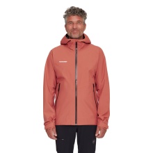 Mammut Hiking Jacket Alto Light Hardshell Hooded (lightweight, waterproof, PFC-free) brick red Men