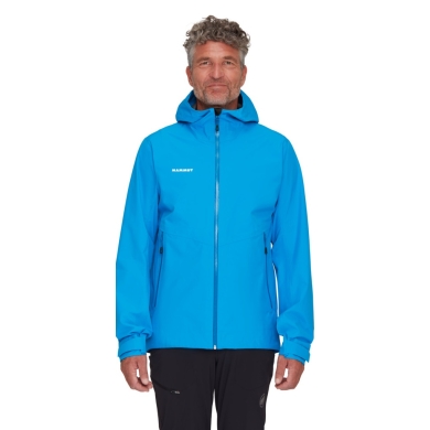 Mammut Alto Light Hardshell Hooded Jacket (lightweight, waterproof, PFC-free) blue men's