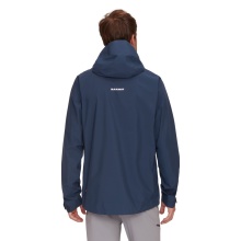 Mammut Alto Light Hardshell Hooded Jacket (lightweight, waterproof, PFC-free) navy blue men