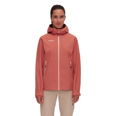 Mammut Hiking Jacket Alto Light Hardshell Hooded (lightweight, waterproof, PFC-free) brick red Women