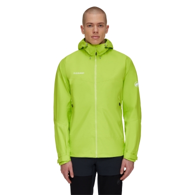 Mammut Rain/Hiking Jacket Convey Tour Hardshell (Gore-Tex 2.5-Layer, waterproof) lime green Men