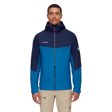 Mammut Rain/Hiking Jacket Convey Tour Hardshell (Gore-Tex 2.5-Layer, waterproof) deep blue Men