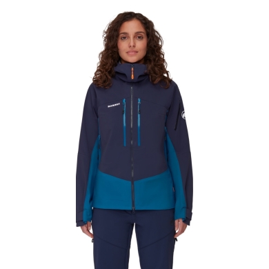 Mammut Hiking Jacket Taiss Pro Hooded (Hardshell Jacket) Deep Blue/Navy Blue Ladies