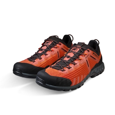 Mammut Hiking Shoes Alnasca Knit III Low GTX (Approach, breathable, waterproof) black/red Men