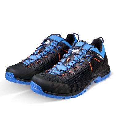 Mammut Hiking Shoes Alnasca Knit III Low GTX (Approach, breathable, waterproof) black/blue Men