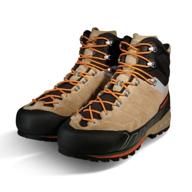 Mammut Hiking Boots Kento Tour High GTX (Trekking, Split Leather, Waterproof) Sand Brown/Orange Men