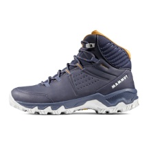 Mammut Hiking Shoes Nova Mid IV GTX (All-Terrain, Nubuck Leather, Waterproof) navy blue/brown Ladies