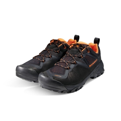 Mammut Hiking Shoes Sapuen Low GTX (Velour leather, waterproof) black/steel grey Men