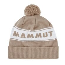 Mammoth Winter Hat (Pom Pom) Peaks Beanie - beige/white