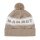 Mammoth Winter Hat (Pom Pom) Peaks Beanie - beige/white