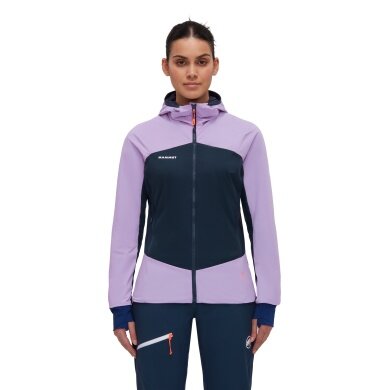 Mammut Insulated Jacket Taiss Insulation Hybrid Hooded (PFC-free, breathable) purple/navy Women