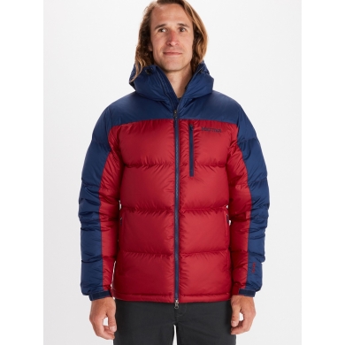 Marmot Winter Jacket Guides Down Hoody red/navy Men