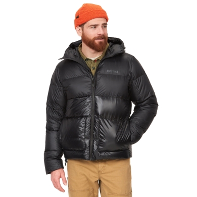 Marmot Winter Down Jacket Guides Down Hoody (comfortable to wear) black Men