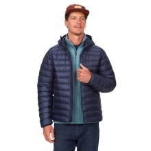 Marmot Winter Down Jacket Highlander Hoody navy blue Men's