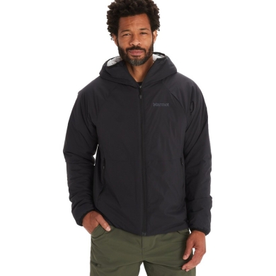 Marmot Insulated Jacket Novus Hoody (breathable, water-repellent, PFC-free) black Men