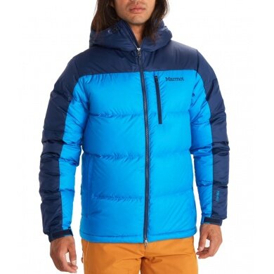 Marmot Winter Jacket Guides Down Hoody light blue/navy Men