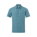 Marmot Travel/Hiking Shirt Eldridge Classic Short Sleeve teal blue Men