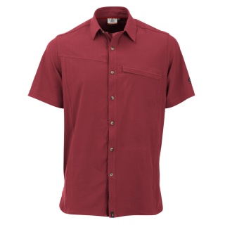 Maul Hiking-Leisure Short Sleeve Shirt Hochsalwand red Men