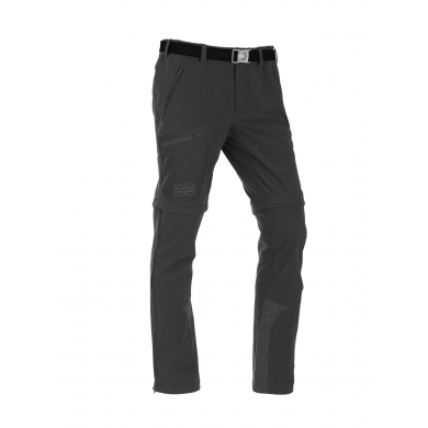 Maul Hiking-Trekking Trousers Eiger XT Zipp-Off (long trousers and Bermuda shorts in one) caviar black Men