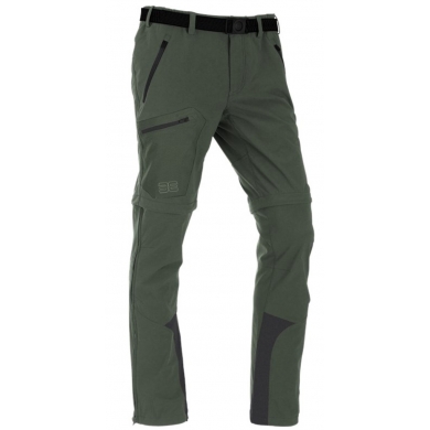 Maul Hiking-Trekking Trousers Eiger XT Zipp-Off (long trousers and Bermudas in one) forest green Men