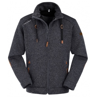 Maul Knitted Fleece Jacket Lichtenau (thermal insulation, breathable) dark grey Men