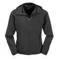 Maul Functional Jacket Alpelhorn II with Hood (Stretch Jacket, breathable, water-repellent) black Men