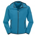 Maul Functional Jacket Alpelhorn II - sporty stretch jacket with hood, breathable, water-repellent - petrol blue Men