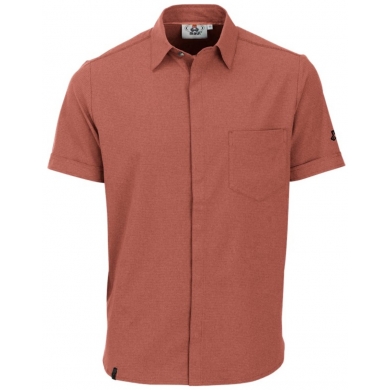 Maul Travel-Hiking Short Sleeve Shirt Coesfeld II (breathable) orange Men