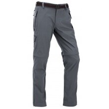 Maul Hiking Trousers Ontario II 2in1 Zip off - long trousers+Bermuda - grey Men