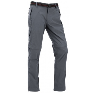 Maul Hiking Trousers Ontario II 2in1 Zip off - long trousers+Bermuda - grey Men