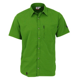 Maul Hiking-Leisure Short Sleeve Shirt Irschenberg with Chest Pocket lime Men