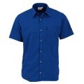 Maul Hiking-Leisure Short-Sleeved Shirt Irschenberg with Chest Pocket Blue Men