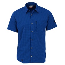 Maul Hiking-Leisure Short-Sleeved Shirt Irschenberg with Chest Pocket Blue Men