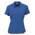 Maul Hiking Blouse Short Sleeve Agile 2XT Outdoor Checkered Pattern sky blue Women