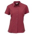 Maul Hiking Blouse Short Sleeve Agile 2XT Outdoor Checkered Pattern Red Women