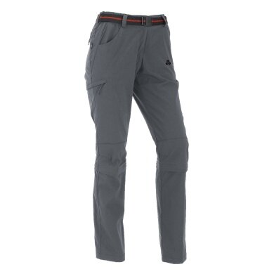 Maul Wall Pants Trail Zipp Off (functional zip-off trousers) long light grey women