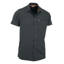 Maul Short Sleeve Shirt Lechnerkopf (Chest Pocket, Quick-drying, Sporty Cut) Dark Grey Men