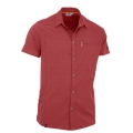 Maul Short Sleeve Shirt Lechnerkopf (Chest Pocket, Quick-drying, Sporty Cut) Red Men