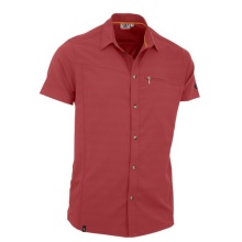 Maul Short Sleeve Shirt Lechnerkopf (Chest Pocket, Quick-drying, Sporty Cut) Red Men