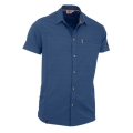 Maul Short Sleeve Shirt Lechnerkopf (Chest Pocket, Quick-Drying, Sporty Cut) Dark Blue Men